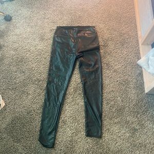 Black Pleather Leggings